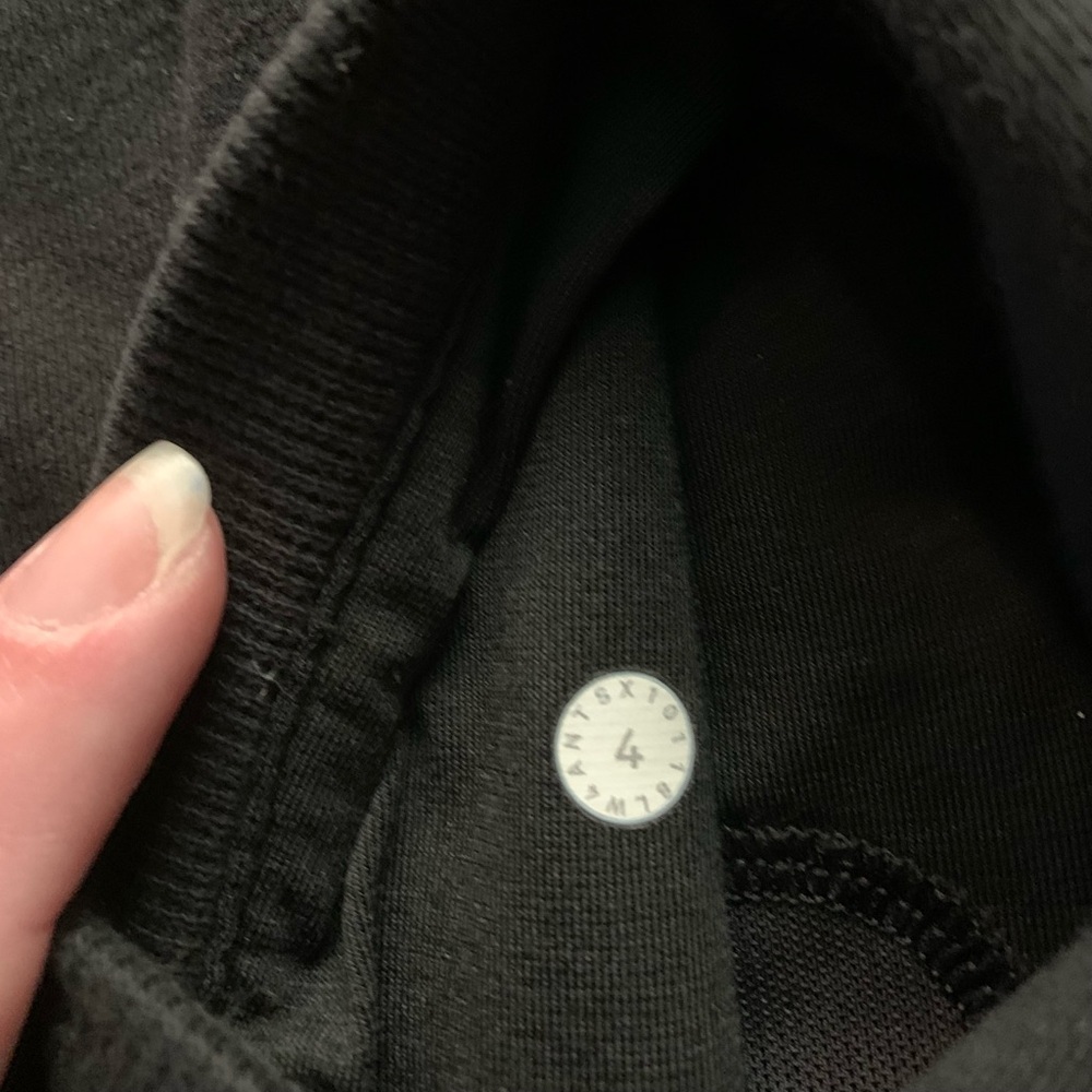 Lululemon Cool & Collected Full Zip Black Athletic Hooded Jacket Size 4 - Picture 5 of 6